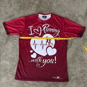 Red Running Graphic T-Shirt